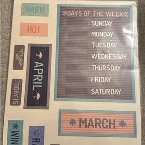 TEACHER: Colorful Weekly Planner Board